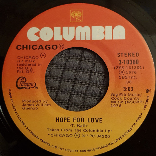 Chicago (2) : Another Rainy Day In New York City (7", Single, Sin)