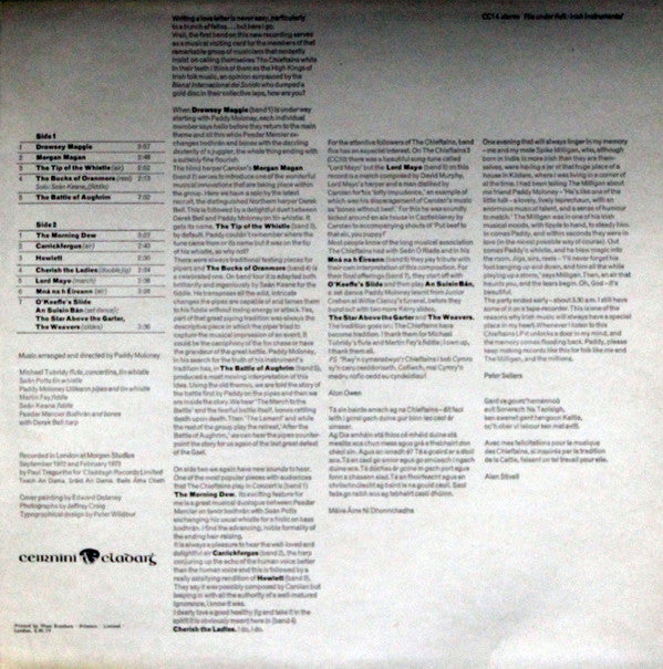 The Chieftains : The Chieftains 4 (LP, Album, Gat)