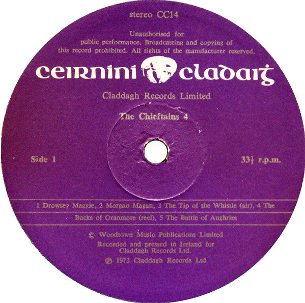 The Chieftains : The Chieftains 4 (LP, Album, Gat)