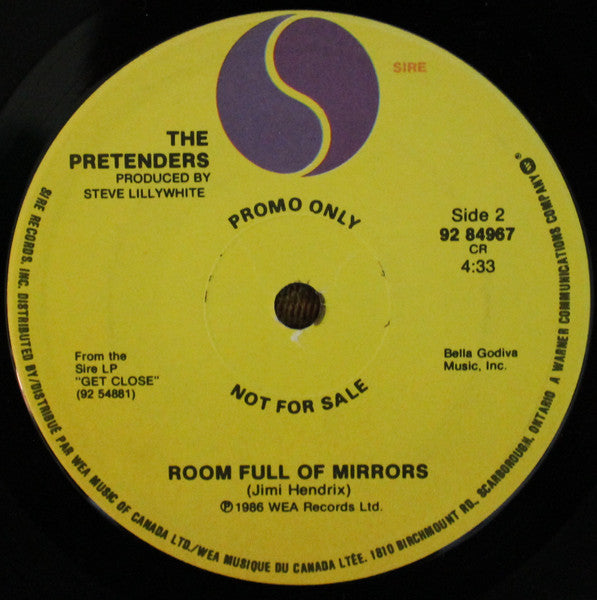 The Pretenders : My Baby (7", Single, Promo)