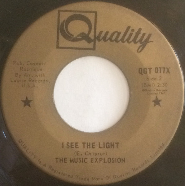 The Music Explosion : Little Bit O'Soul / I See The Light (7", Single)