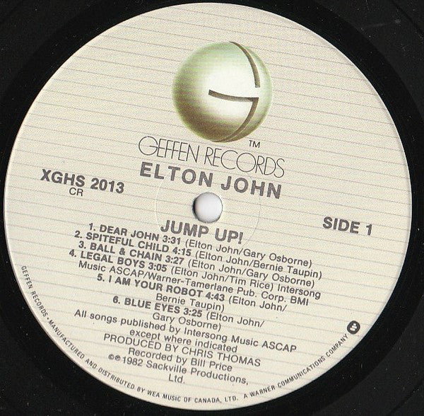 Elton John : Jump Up! (LP, Album, Cin)
