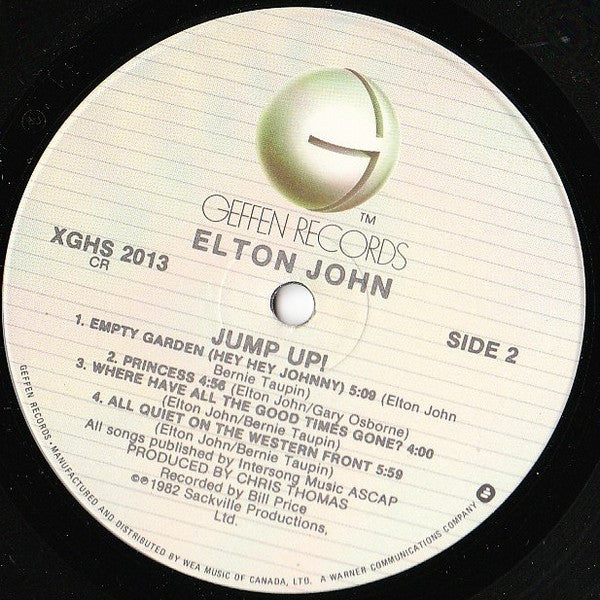 Elton John : Jump Up! (LP, Album, Cin)