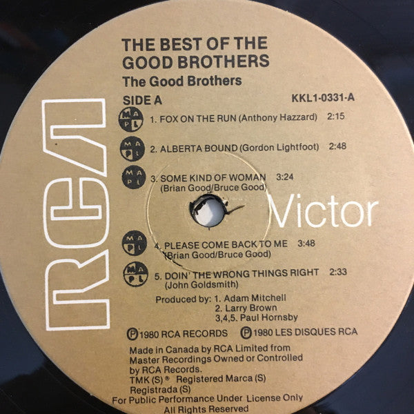 The Good Brothers (2) : The Best Of (LP, Comp)