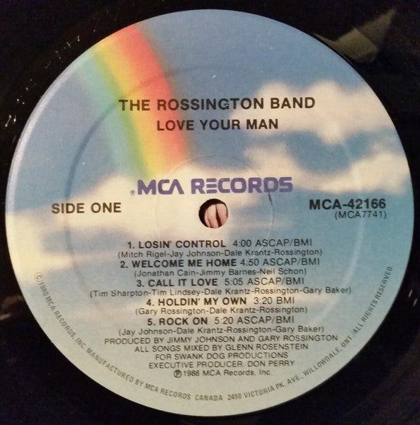 The Rossington Band : Love Your Man (LP, Album)