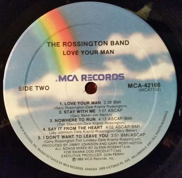 The Rossington Band : Love Your Man (LP, Album)