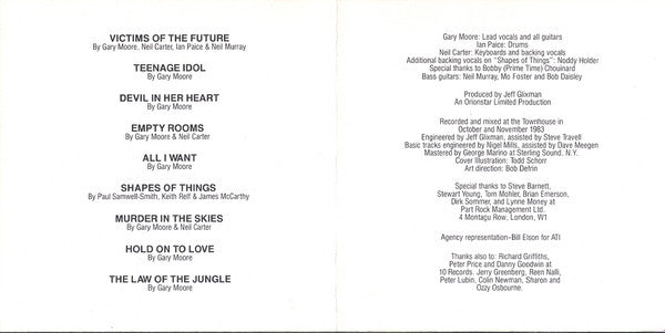 Gary Moore : Victims Of The Future (CD, Album, RE)