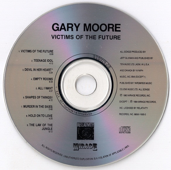 Gary Moore : Victims Of The Future (CD, Album, RE)