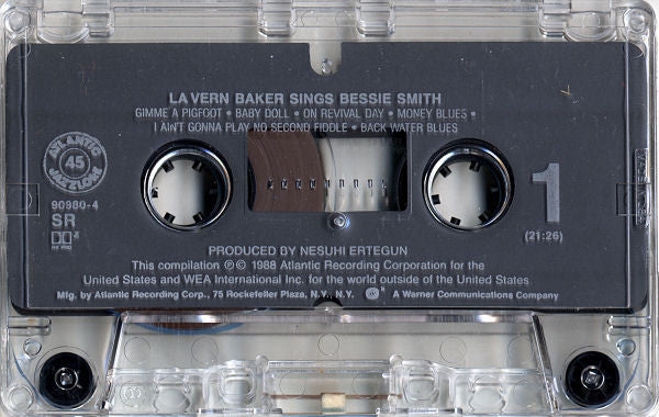 LaVern Baker : La Vern Baker Sings Bessie Smith (Cass, Album, RE, Dol)