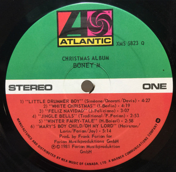 Boney M. : Christmas Album (LP, Album, Qua)