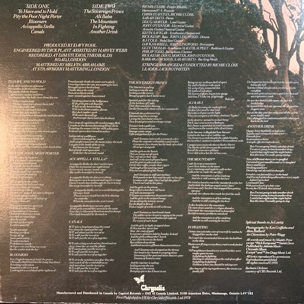 Maddy Prior : Changing Winds (LP, Album)