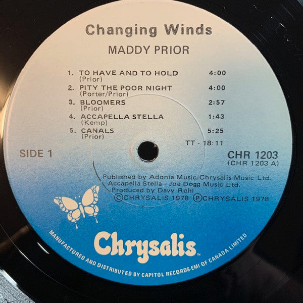 Maddy Prior : Changing Winds (LP, Album)