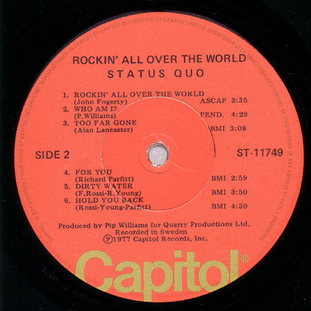 Status Quo : Rockin' All Over The World (LP, Album)