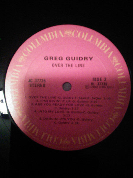 Greg Guidry : Over The Line (LP, Album)