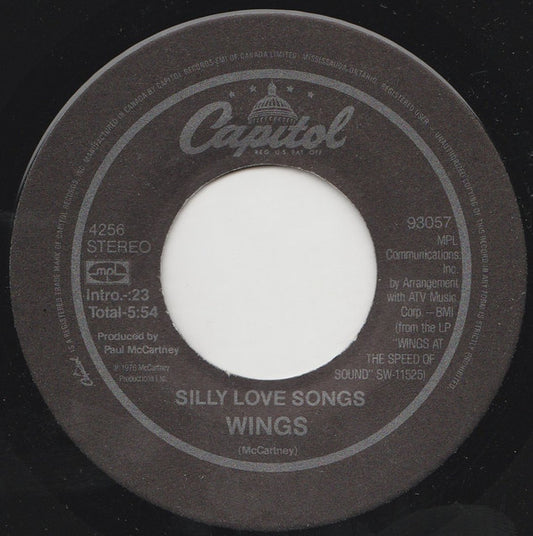 Wings (2) : Silly Love Songs (7", Single)