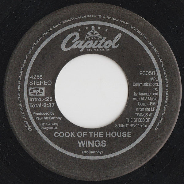 Wings (2) : Silly Love Songs (7", Single)