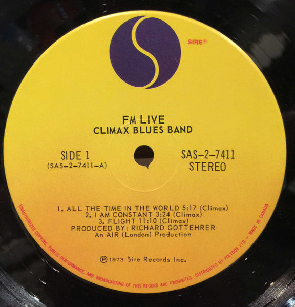 Climax Blues Band : FM / Live (2xLP, Album, Gat)