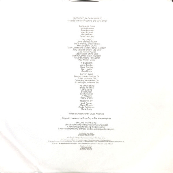 Gary Morris : Plain Brown Wrapper (LP, Album)