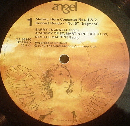 Wolfgang Amadeus Mozart, Barry Tuckwell : The Academy Of St. Martin-in-the-Fields, Sir Neville Marriner : The Four Horn Concertos: Concert Rondo In E Flat, Concerto "No. 5" In E (Fragment) (LP, RP)