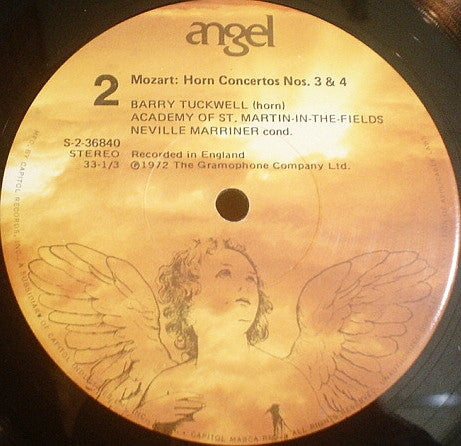 Wolfgang Amadeus Mozart, Barry Tuckwell : The Academy Of St. Martin-in-the-Fields, Sir Neville Marriner : The Four Horn Concertos: Concert Rondo In E Flat, Concerto "No. 5" In E (Fragment) (LP, RP)