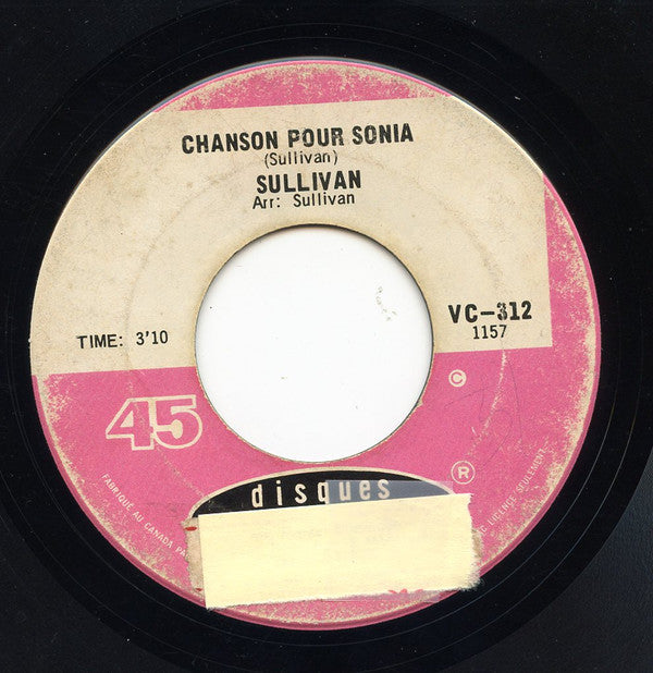 Sullivan (6) : Comme Un Poisson Dans L'Eau / Chanson Pour Sonia (7", Single)