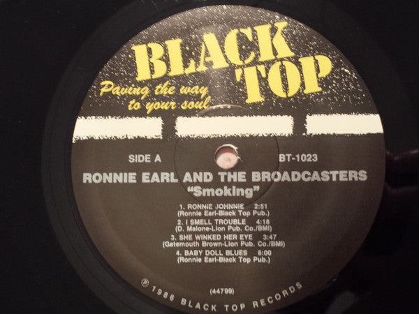 Ronnie Earl & The Broadcasters* : Smoking (LP, Album, RP)