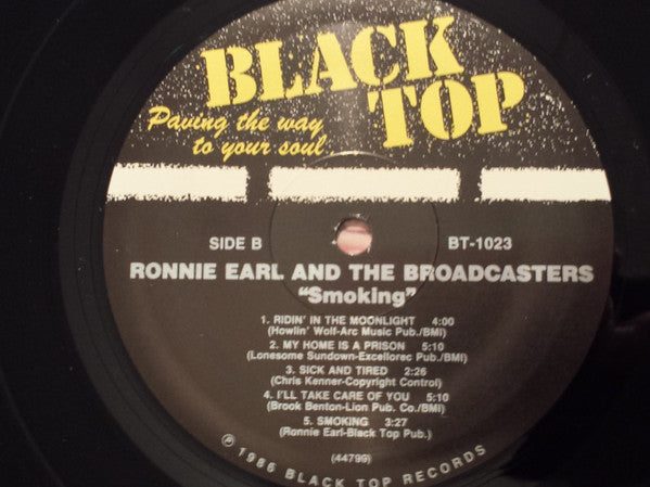 Ronnie Earl & The Broadcasters* : Smoking (LP, Album, RP)