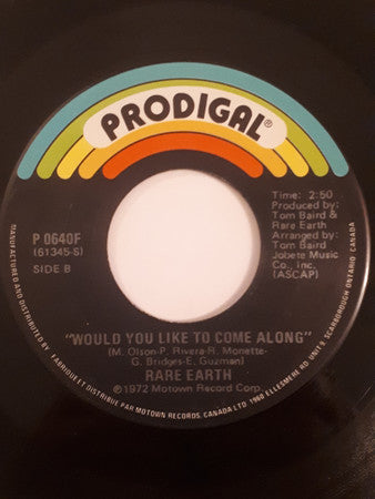 Rare Earth : Warm Ride (7")