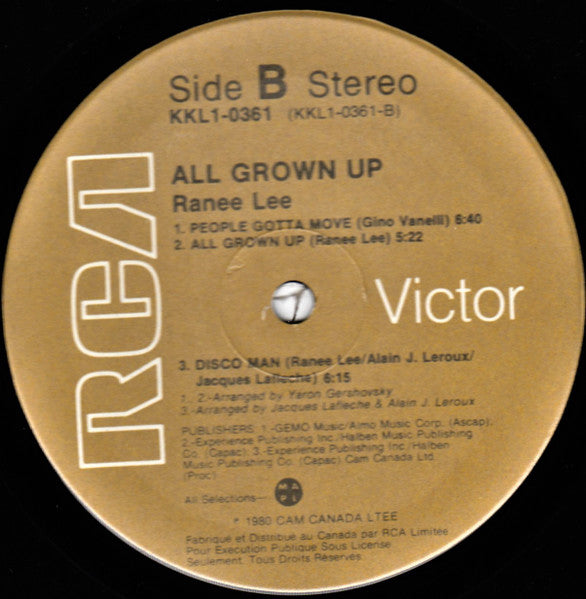 Ranee Lee : All Grown Up (LP, Album)