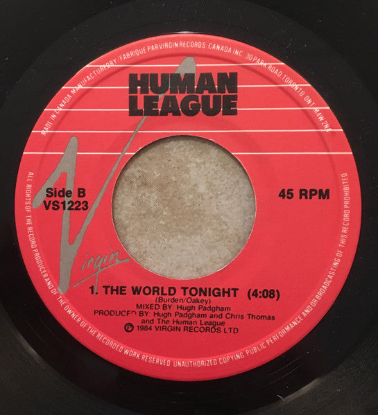 The Human League : Life On Your Own (7", Single)