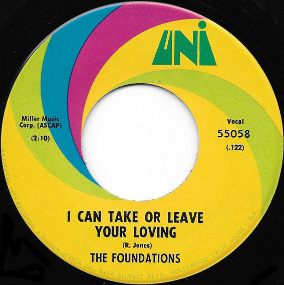 The Foundations : Back On My Feet Again (7")