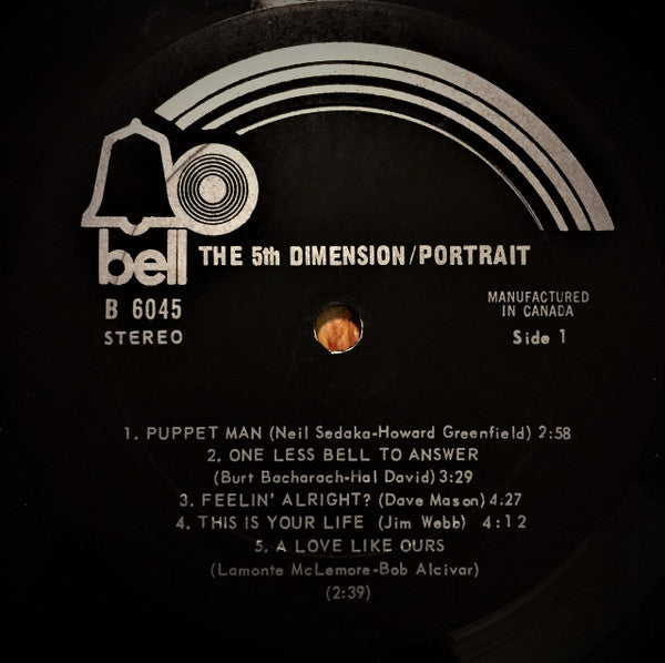 The Fifth Dimension : Portrait (LP, Album, Gat)