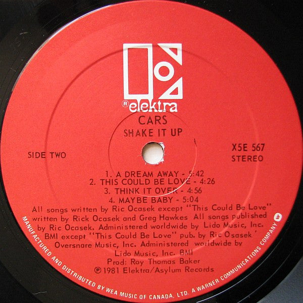 The Cars : Shake It Up (LP, Album, Qua)