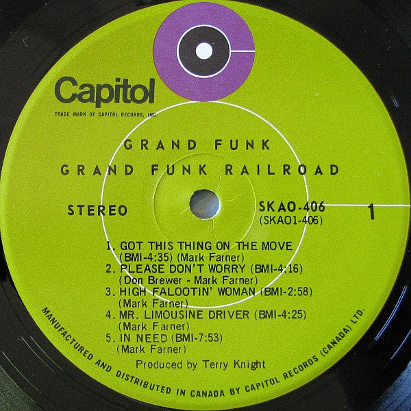 Grand Funk Railroad : Grand Funk (LP, Album, Gat)