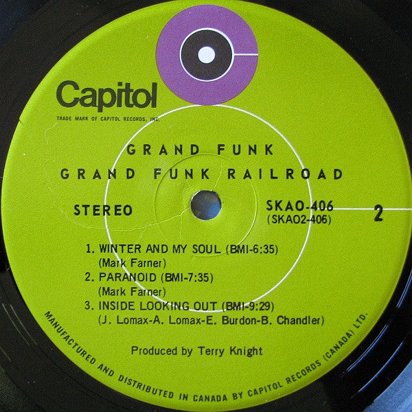 Grand Funk Railroad : Grand Funk (LP, Album, Gat)