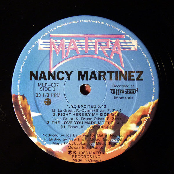 Nancy Martinez : Lay It Down (LP, Album)