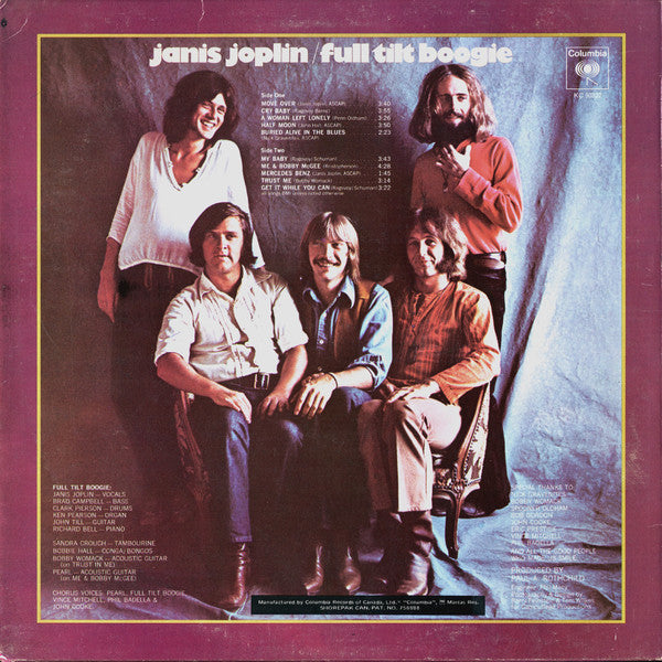 Janis Joplin : Pearl (LP, Album)