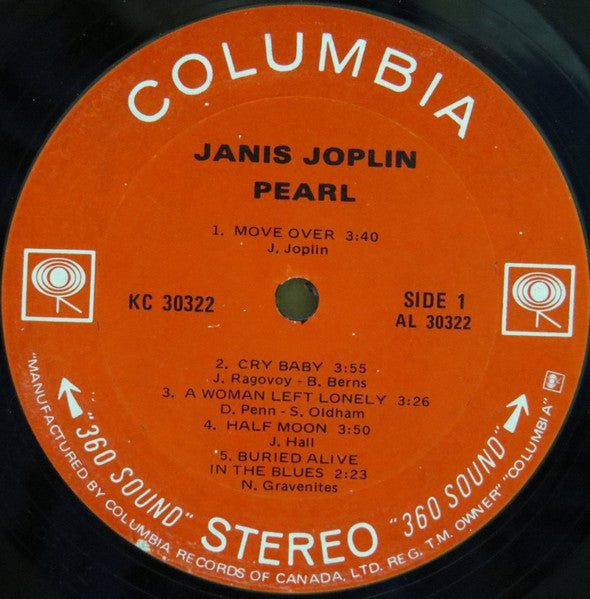 Janis Joplin : Pearl (LP, Album)