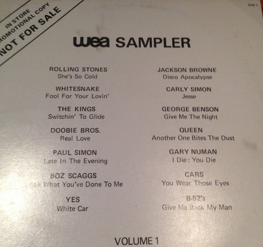 Various : WEA Sampler Volume 1 (LP, Promo, Smplr)