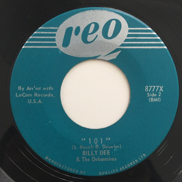 Billy Dee & The Debonaires (15) : Moon Maid (7")