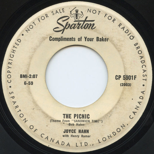 Joyce Hahn : The Picnic / I Cried And Cried (7", You)