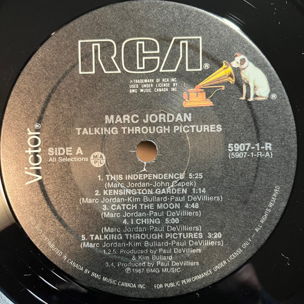 Marc Jordan : Talking Through Pictures (LP, Album)