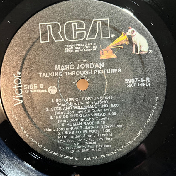 Marc Jordan : Talking Through Pictures (LP, Album)