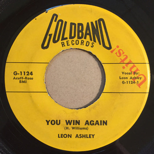 Leon Ashley : You Win Again / Not Going Home (7", Single)