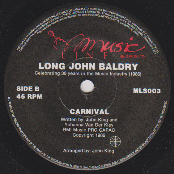 Long John Baldry : The Sun Ain't Gonna Shine Anymore (7", Single)