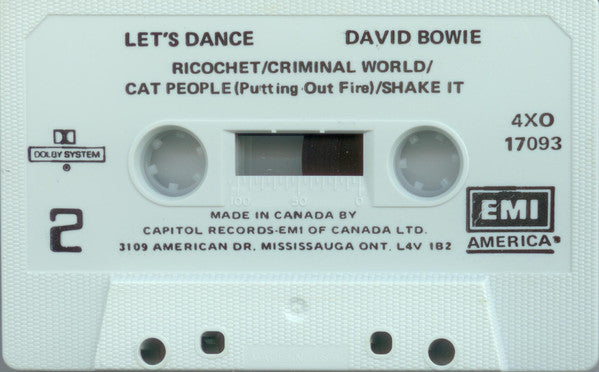 David Bowie : Let's Dance (Cass, Album)