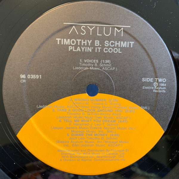 Timothy B. Schmit : Playin' It Cool (LP, Album)