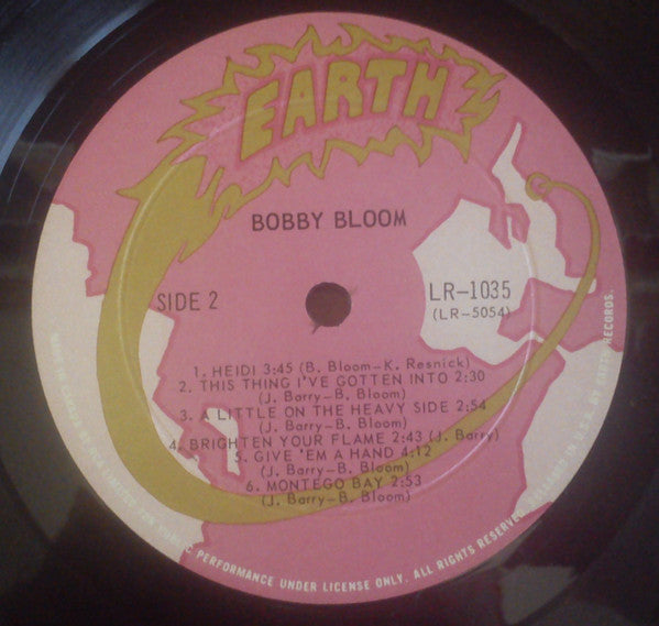 Bobby Bloom : The Bobby Bloom Album (LP, Album)