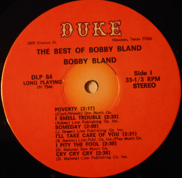 Bobby Bland : The Best Of Bobby Bland (LP, Comp)