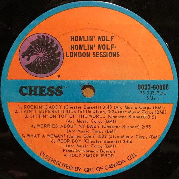 Howlin' Wolf : The London Howlin' Wolf Sessions (LP, Album, Gat)